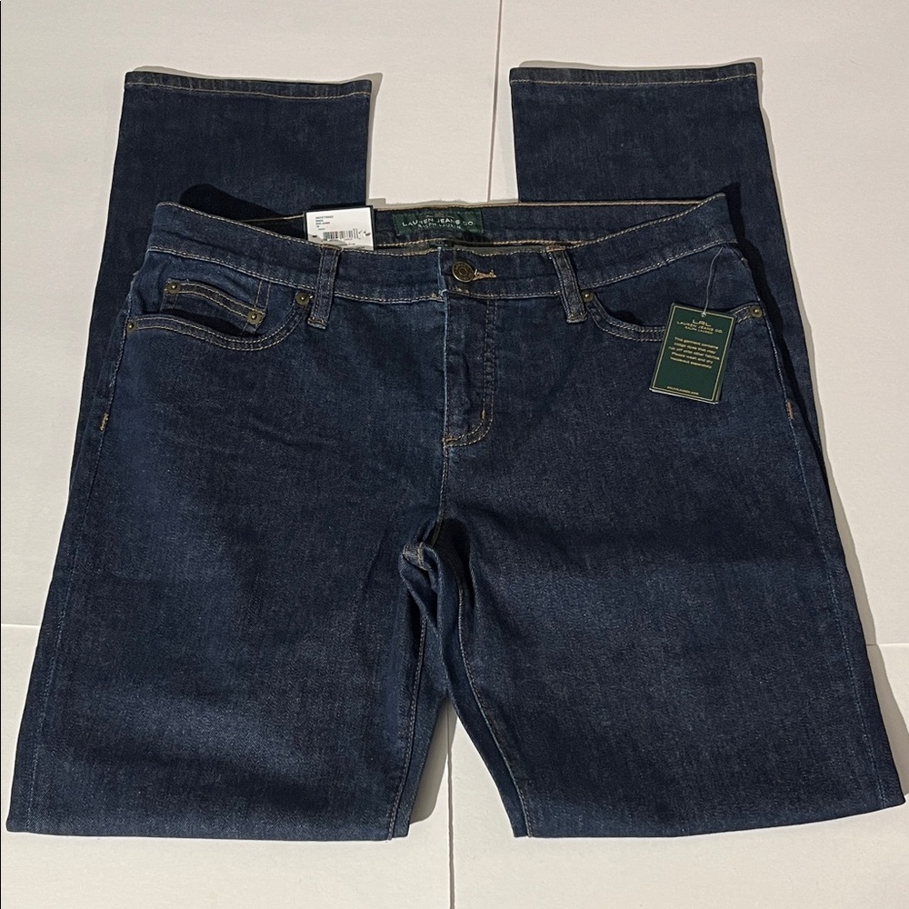 Lauren Ralph Lauren Jeans Co. Modern Skinny Slimming sz 10 Long Tall NEW! Denim